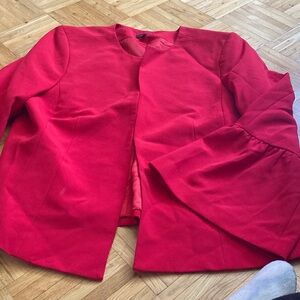 Elegant Red Women's Jacket